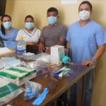 Dr. Marco Tulio Mejía Gives  Medical Supplies